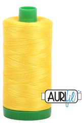 Aurifil Mako 40wt 2-ply Cotton 1000 m 1094 yd. spool - 2120 Canary